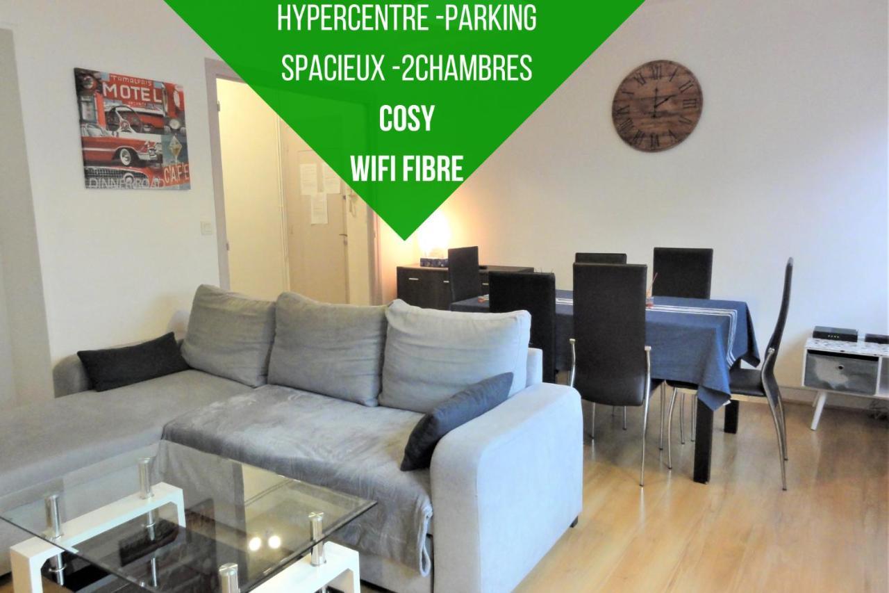 Le Voltaire -2 Chambres- 70M2- Hypercentre-Parking-Wifi Fibre- Nouvelle Literie Tarbes Eksteriør billede